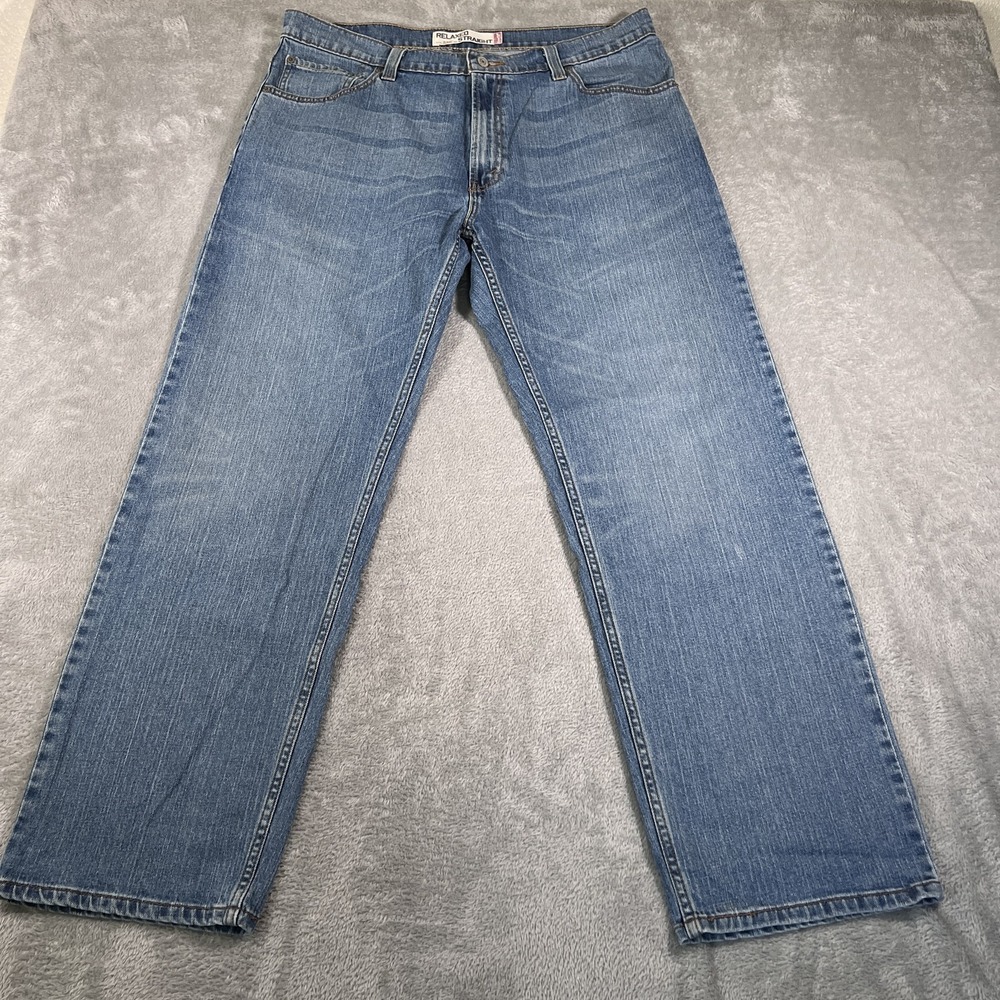 Levis 559 Jeans Mens 36x32 (Fits 38x30) Blue Relaxed Straight‎ Mid Rise Y2K